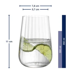 Trinkglas PAOLO 350 ml 4er-Set