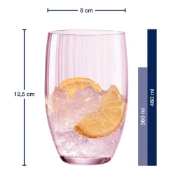Trinkglas POESIA 460 ml rosé 6er-Set