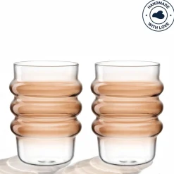 Trinkglas SOLE 440 ml apricot 2er-Set
