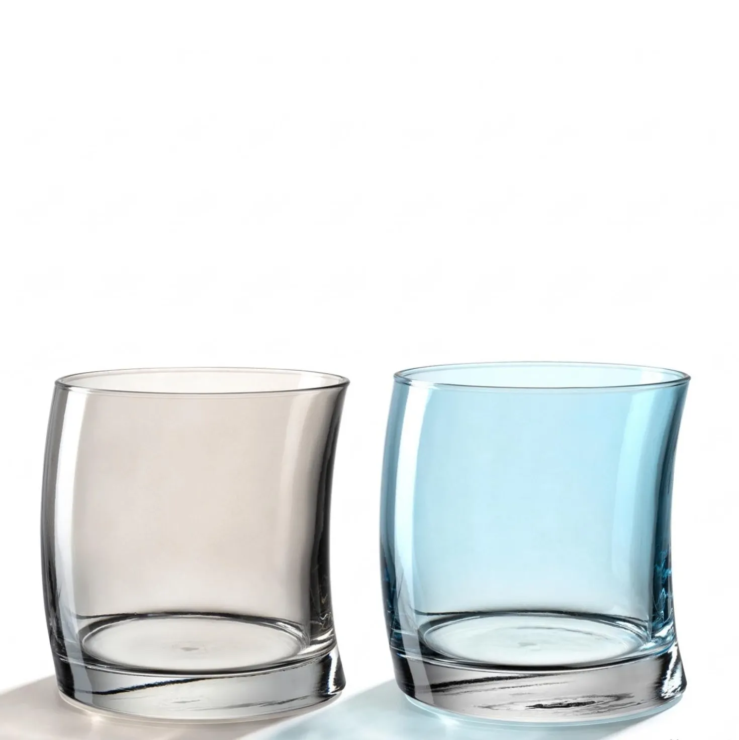 Trinkglas SWING 355ml grau/hellblau 2er-Set