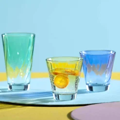 Trinkglas TWIST 215 ml blau 4er-Set