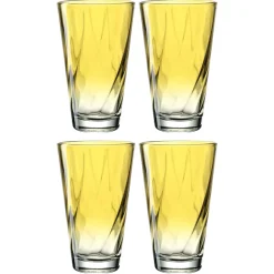 Trinkglas TWIST 300 ml gelb 4er-Set