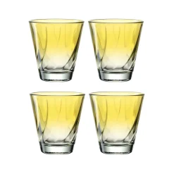 Trinkglas TWIST 215 ml gelb 4er-Set