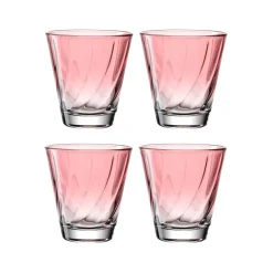 Trinkglas TWIST 215 ml rot 4er-Set
