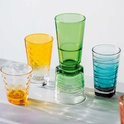 Trinkglas VARIO STRUTTURA 250 ml grün 6er-Set
