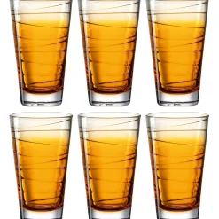 Trinkglas VARIO STRUTTURA 280 ml orange 6er-Set