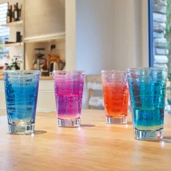Trinkglas VARIO STRUTTURA 280 ml blau 6er-Set