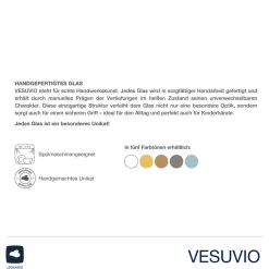 Trinkglas VESUVIO 300 ml amber 4er-Set
