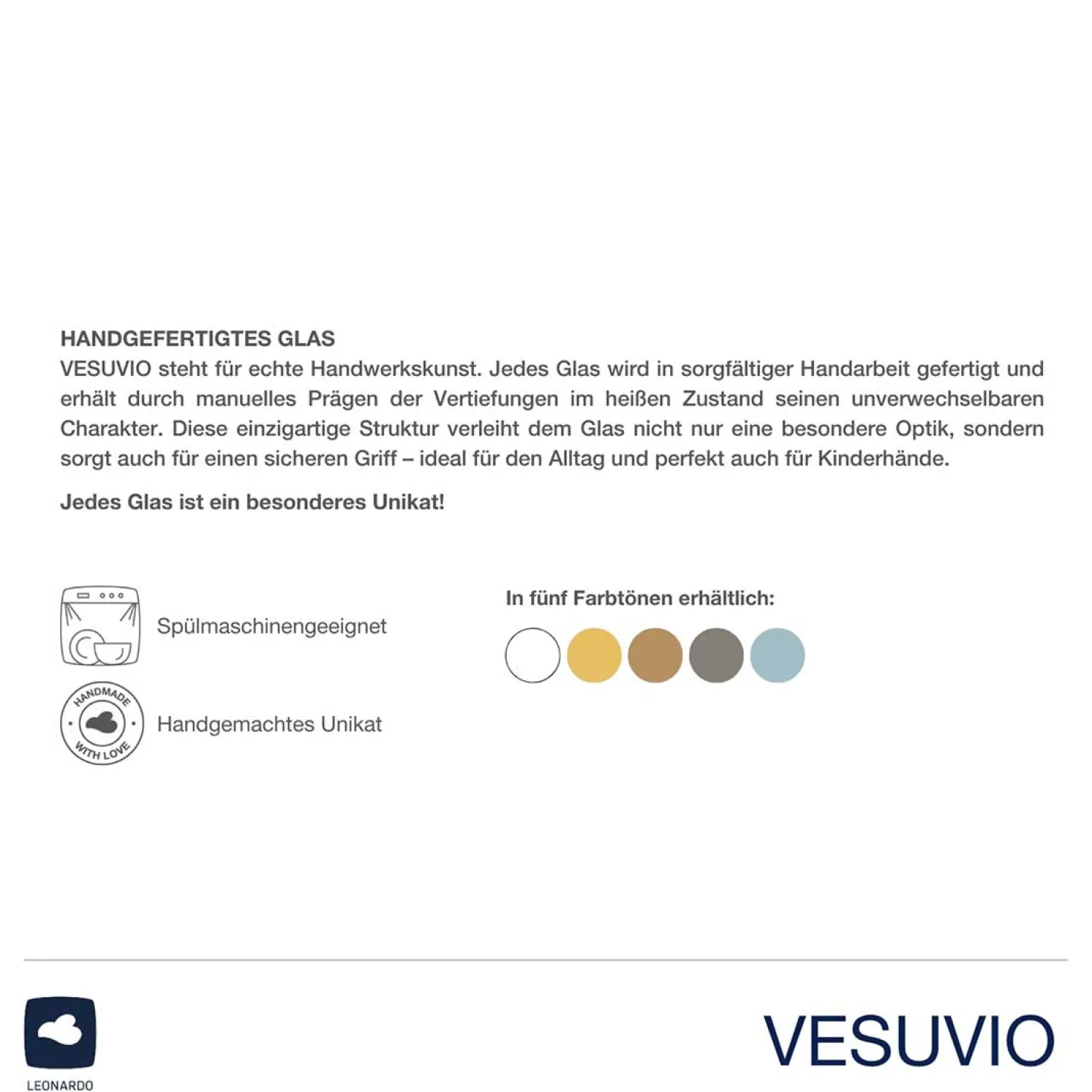 Trinkglas VESUVIO 300 ml amber 4er-Set