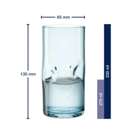 Trinkglas VESUVIO 330 ml 4er-Set farbig