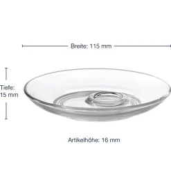 Untertasse SENSO 12 cm 6er-Set
