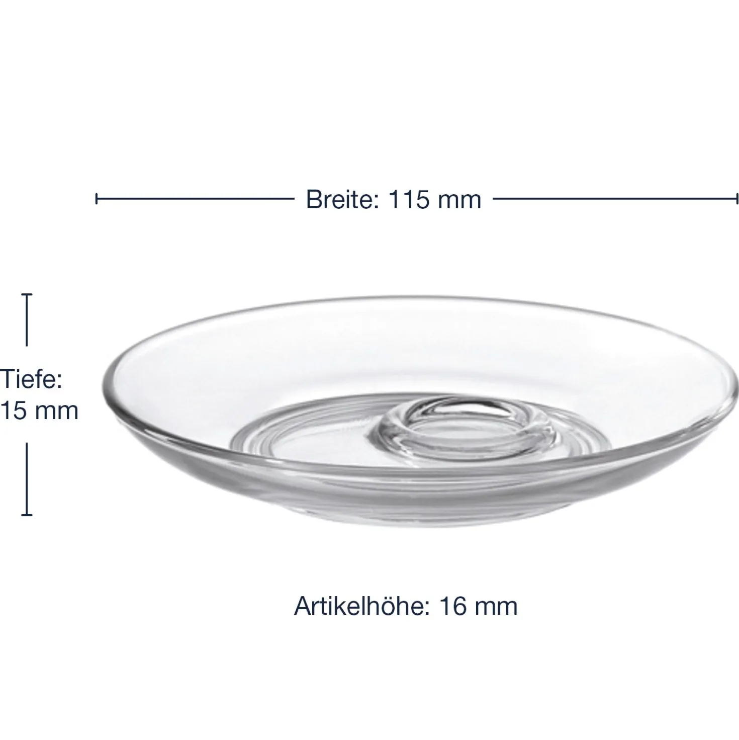 Untertasse SENSO 12 cm 6er-Set