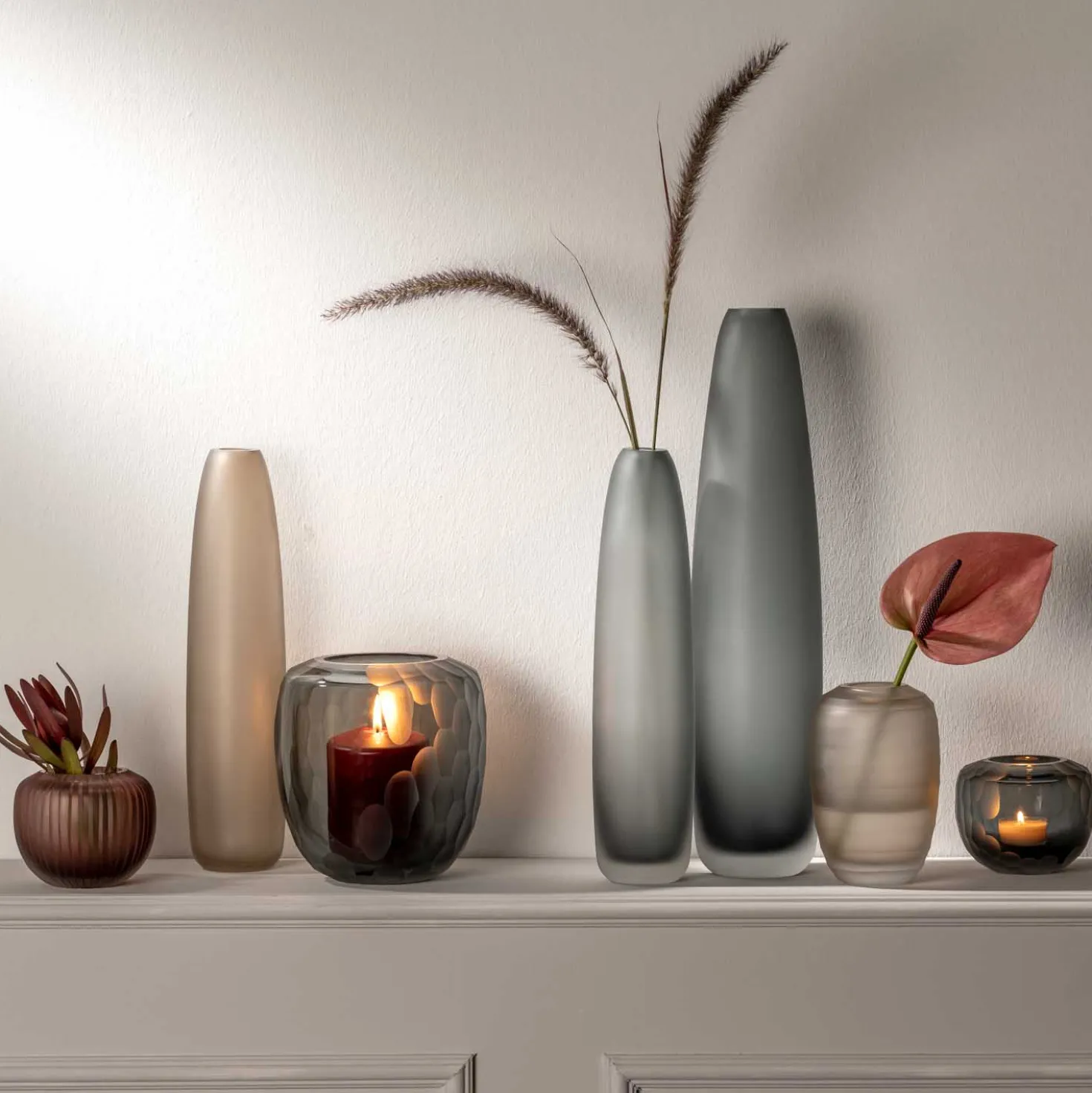 Vase BELLAGIO 16 cm beige