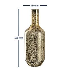 Vase 50 cm gold gesprenkelt MILANO