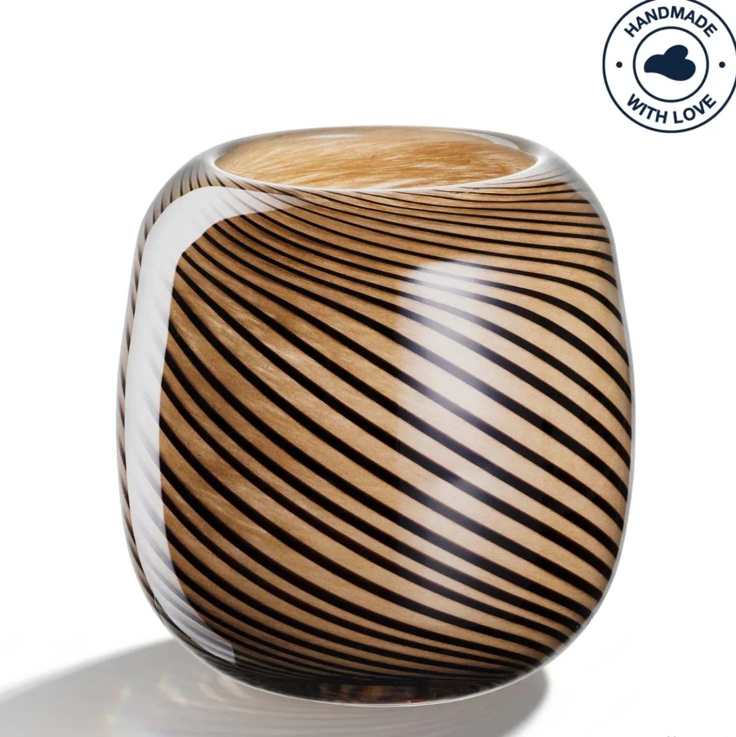 Vase FILO COLORI 16 cm braun