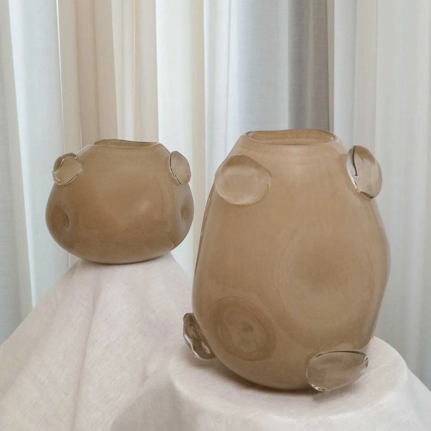 Vase HAZEL 16 cm beige