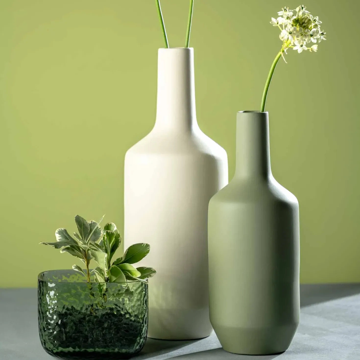 Vase MARTELLO 13 cm grün
