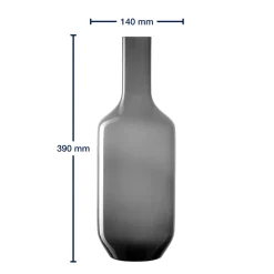 Vase MILANO 39 cm grau