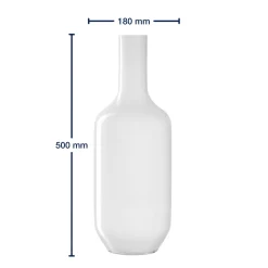 Vase MILANO 50 cm weiß