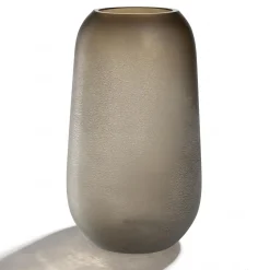 Vase TROGOLO 40 cm taupe