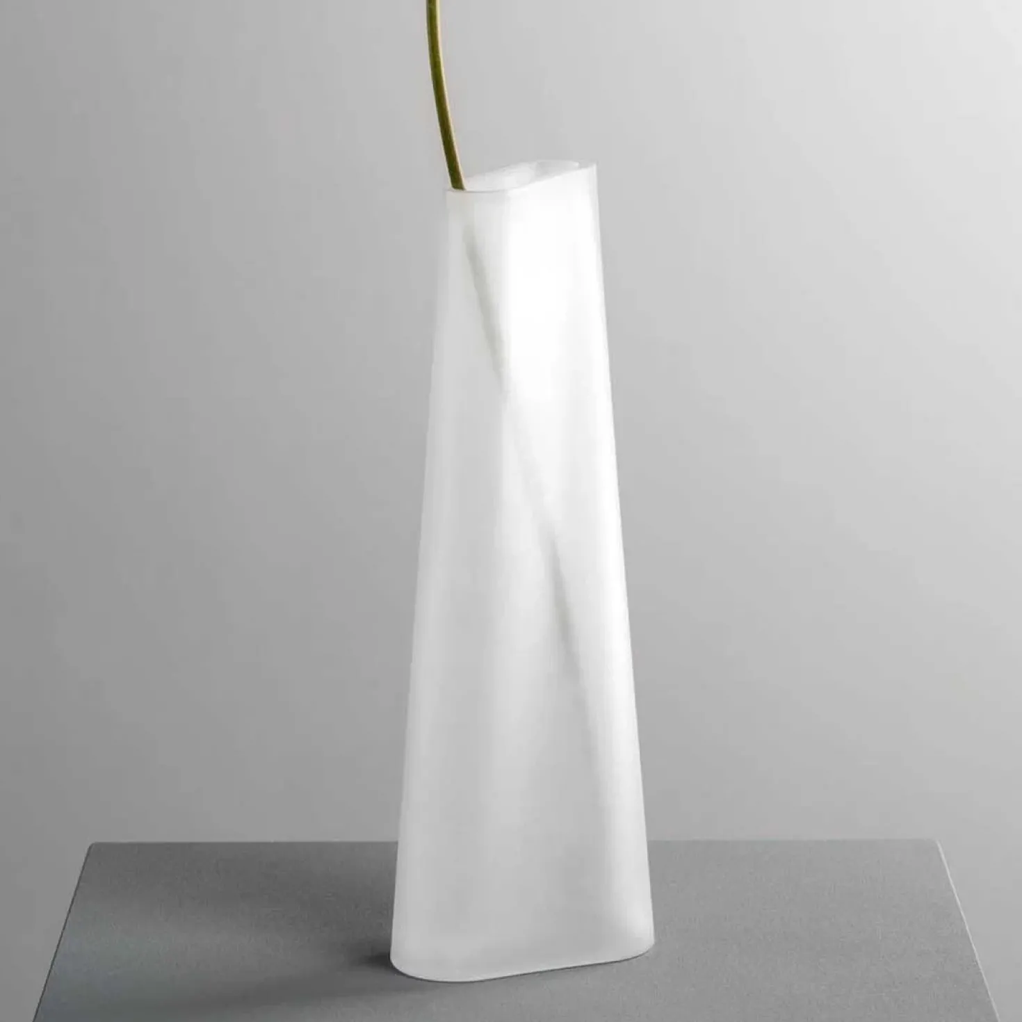 Vase TURNO 42 cm satiniert