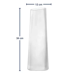 Vase TURNO 34 cm satiniert