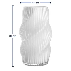 Vase VERDI 30 cm weiß