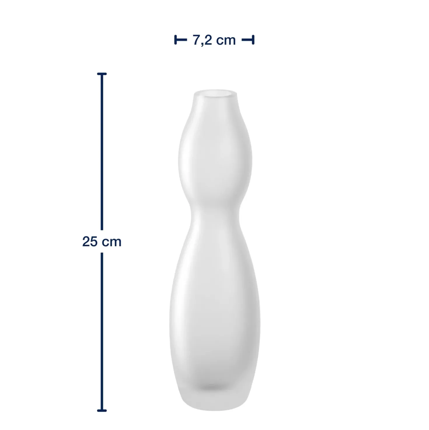 Vase VIVACE 25 cm satiniert
