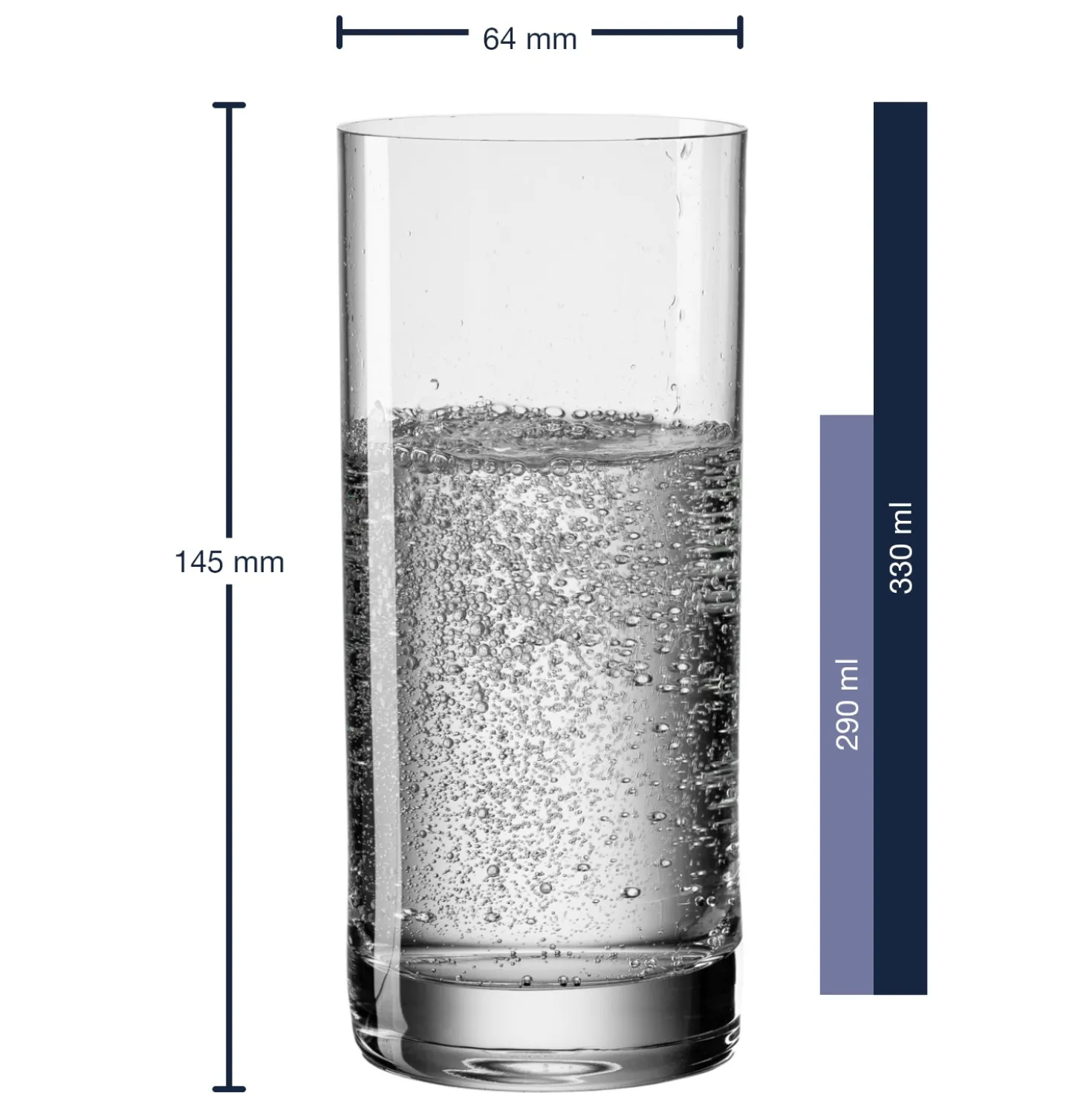 Wasserbecher EASY+ 330 ml 6er-Set