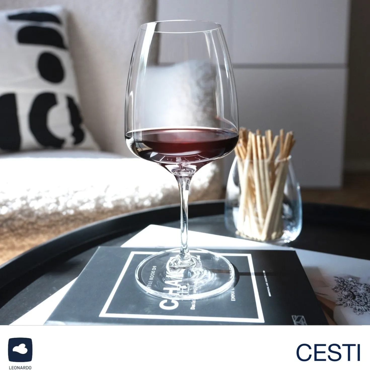 Weinset CESTI 3-teilig + Poliertuch